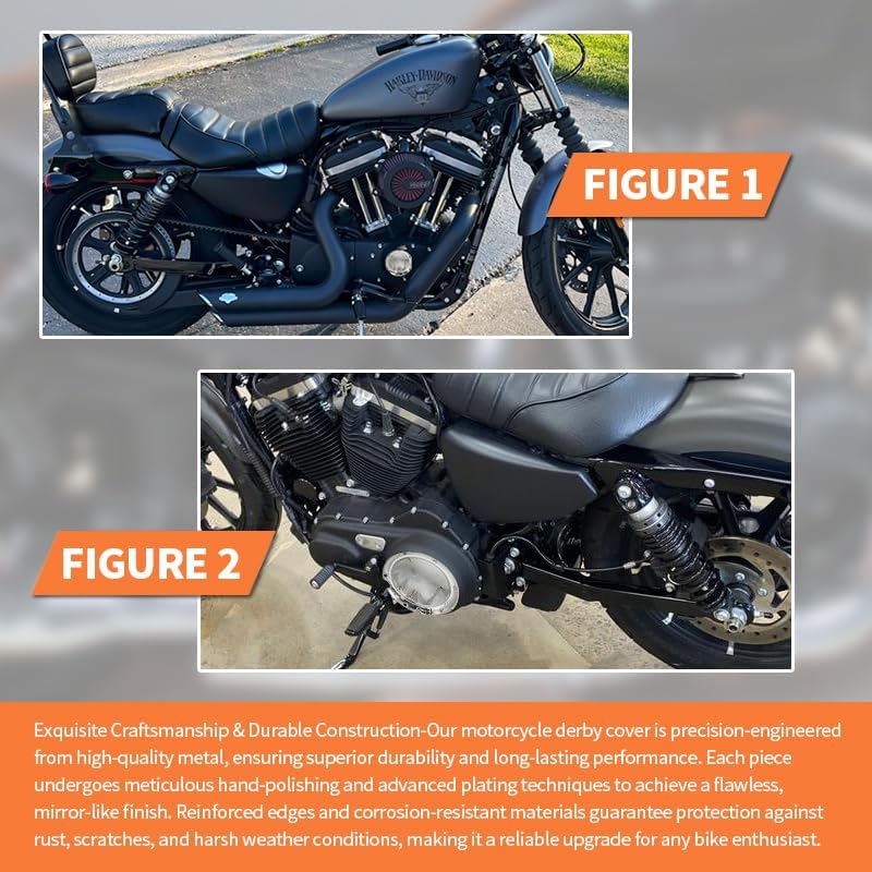 Yarmile Motorcycle Derby Cover Aluminum Derby Cover Engine Timing Timer Cover Compatible with for Harley Davidson Sportster Iron XL883 1200 Forty Eight Seventy Two 48 72 Nightster Roadster 2004-2019 (Silver) - Image 5